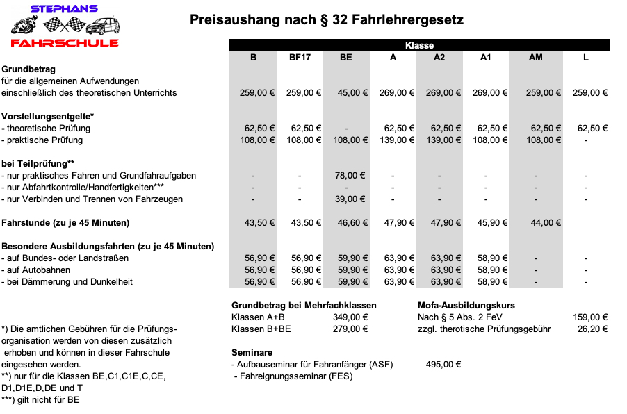 Was Kostet Eine Fahrstunde In Hessen www.stephans-fahrschule.info